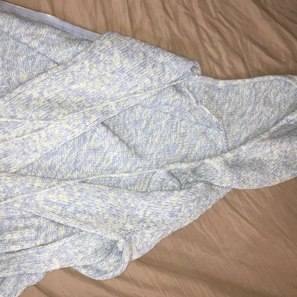 A blue jacket.
